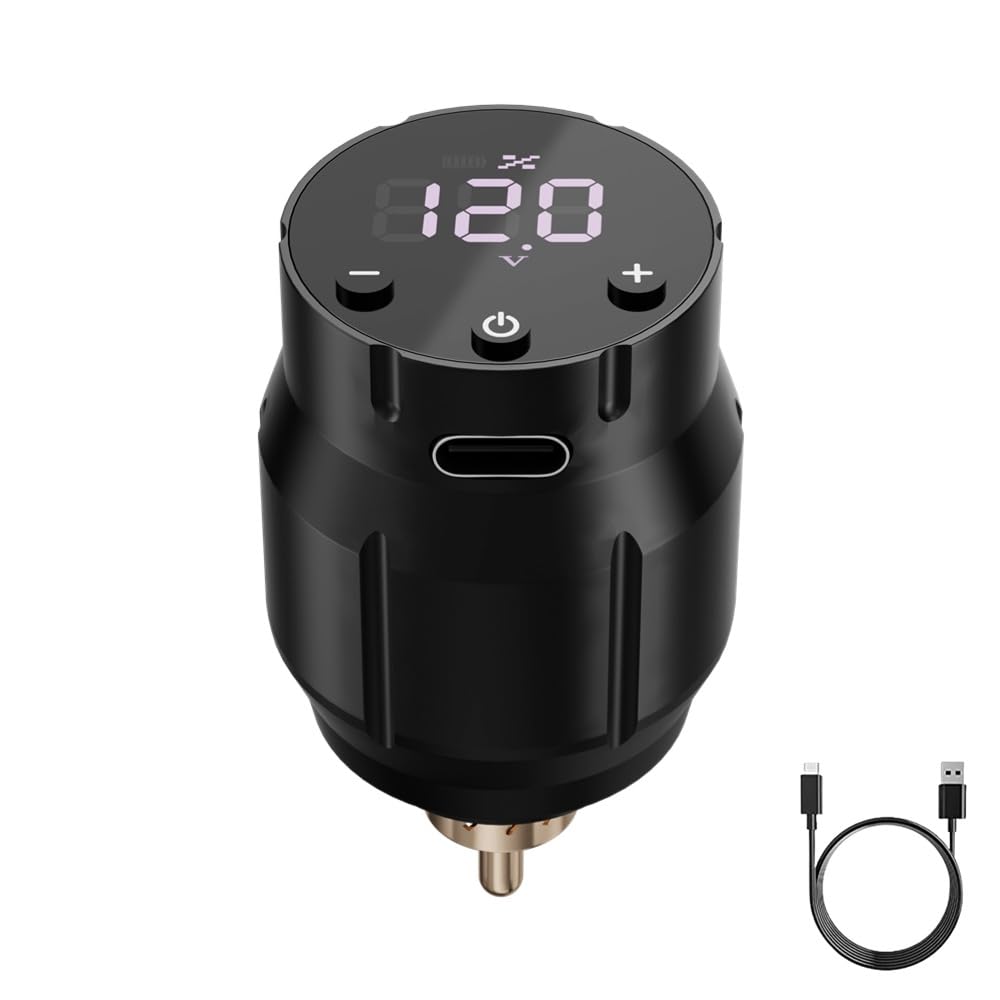 PDY Wireless Tattoo Battery Power Supply, RCA - Neebol